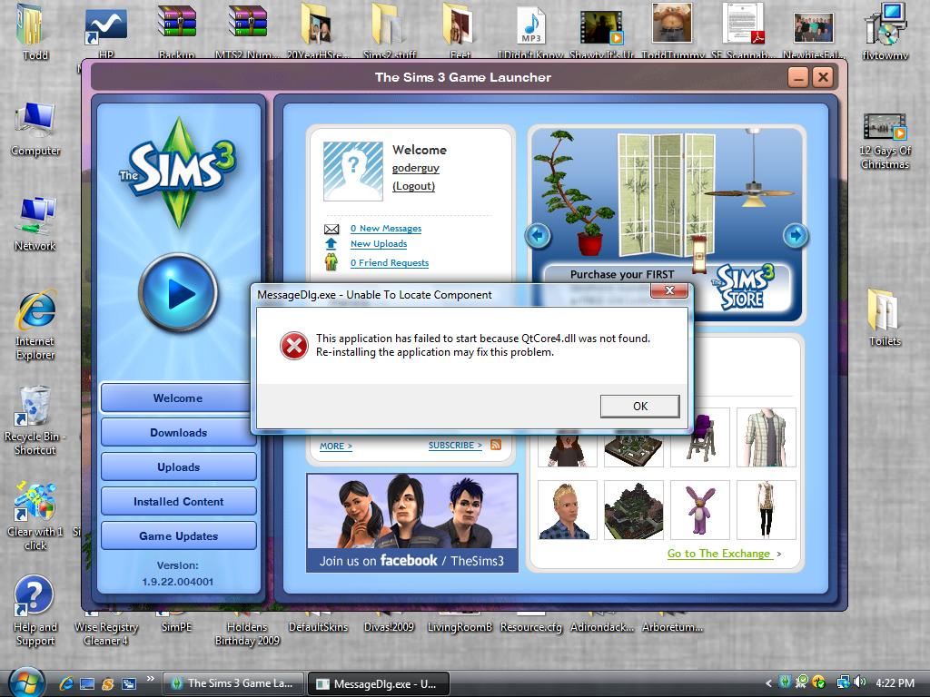 Sims 3 Download Error Store