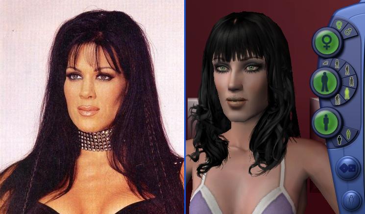 Chyna is packaged with Maxis hair and clothes and has been squeezed through 