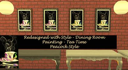 Mod The Sims - Redesigned With Style - 18 Dining Room Items Recoloured