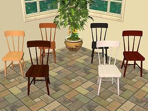 Mod The Sims - Base Game Dining Chairs - Part 1