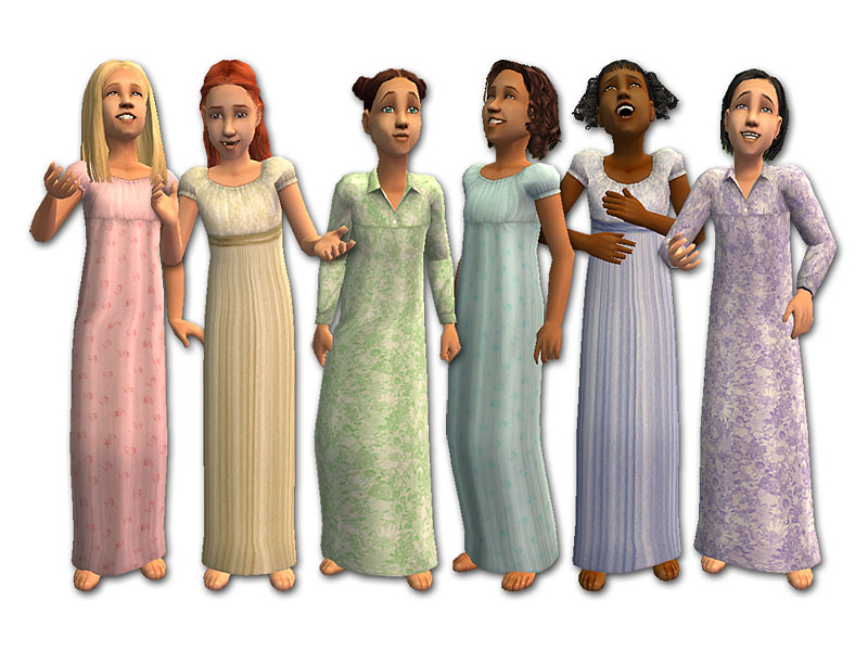 одежда - The Sims 2. Детская одежда: для девочек. - Страница 15 MTS2_fakepeeps7_786958_nighties