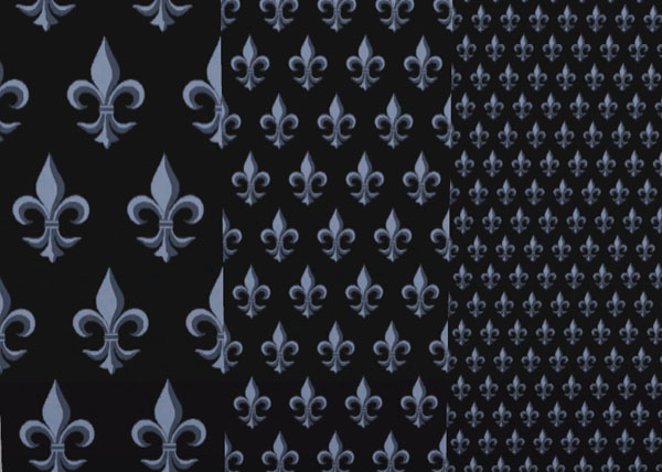  making a custom pattern this is the traditional Fleur de lis design