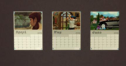 sim girls 7.0 calander