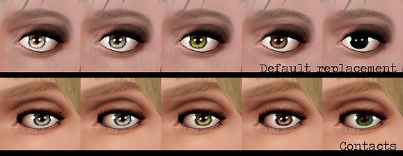 sims 3 eyes default replacement