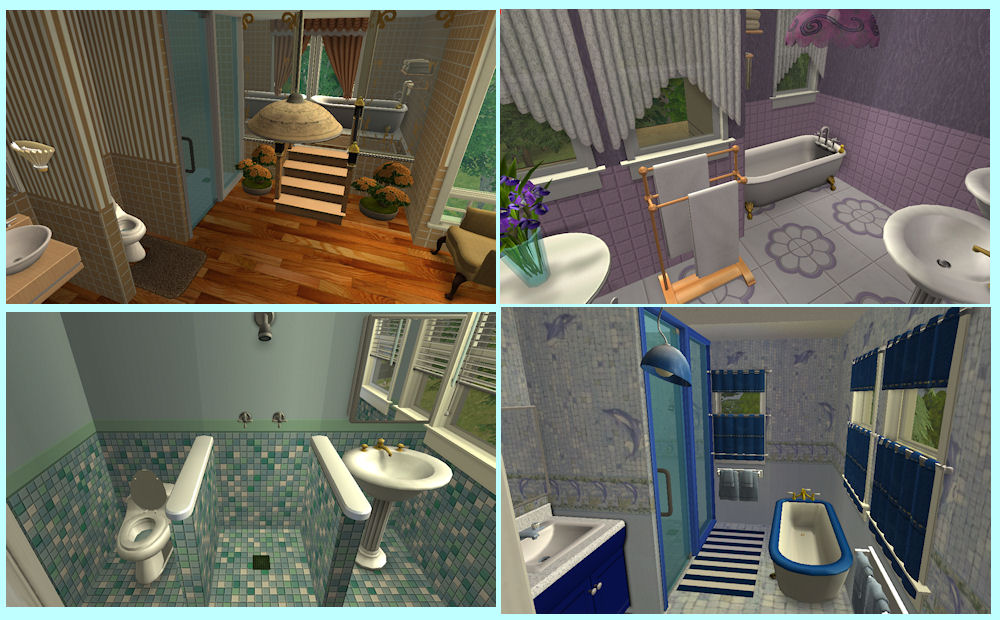 bathrooms jpg   Master Bath  Downstairs Bath  Girls Bathroom