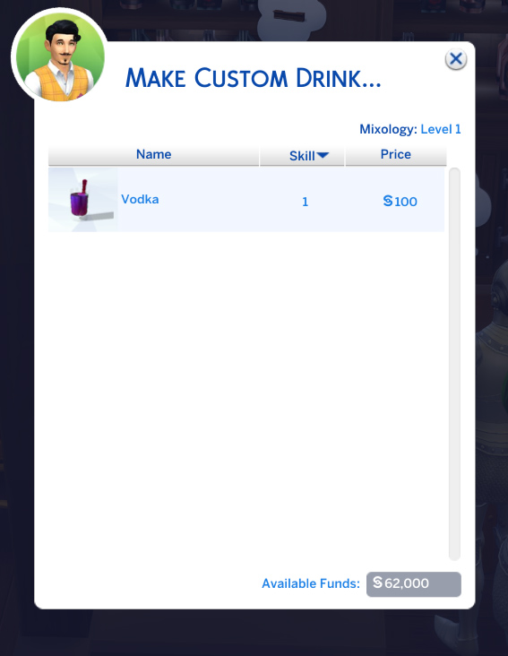 Mod The Sims Custom Bar Drinks By Icemunmun Sims