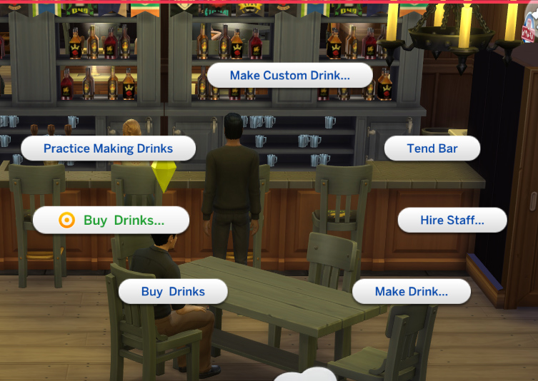 Mod The Sims Custom Bar Drinks