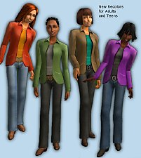 Mod The Sims - Jacket Outfit for Adults Too! DEFAULTS 