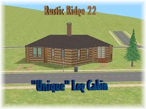 Mod The Sims Rustic Ridge 22 Unique Log Cabin