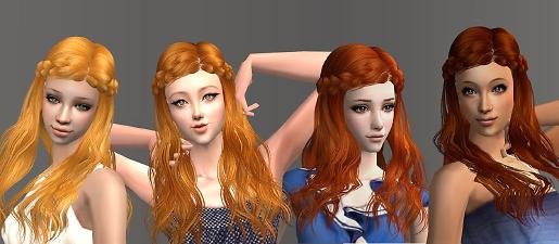 sims 4 red and black hair cc sims 4 red and black hair cc