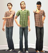 Mod The Sims - Set of 9 outfits for your men