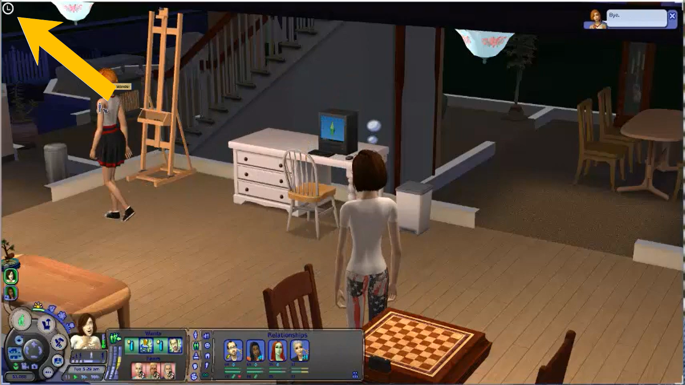 Mod The Sims Pause mod with white
