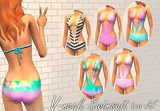 The Sims Resource - Heart Undies/Swimwear (for teen girls)