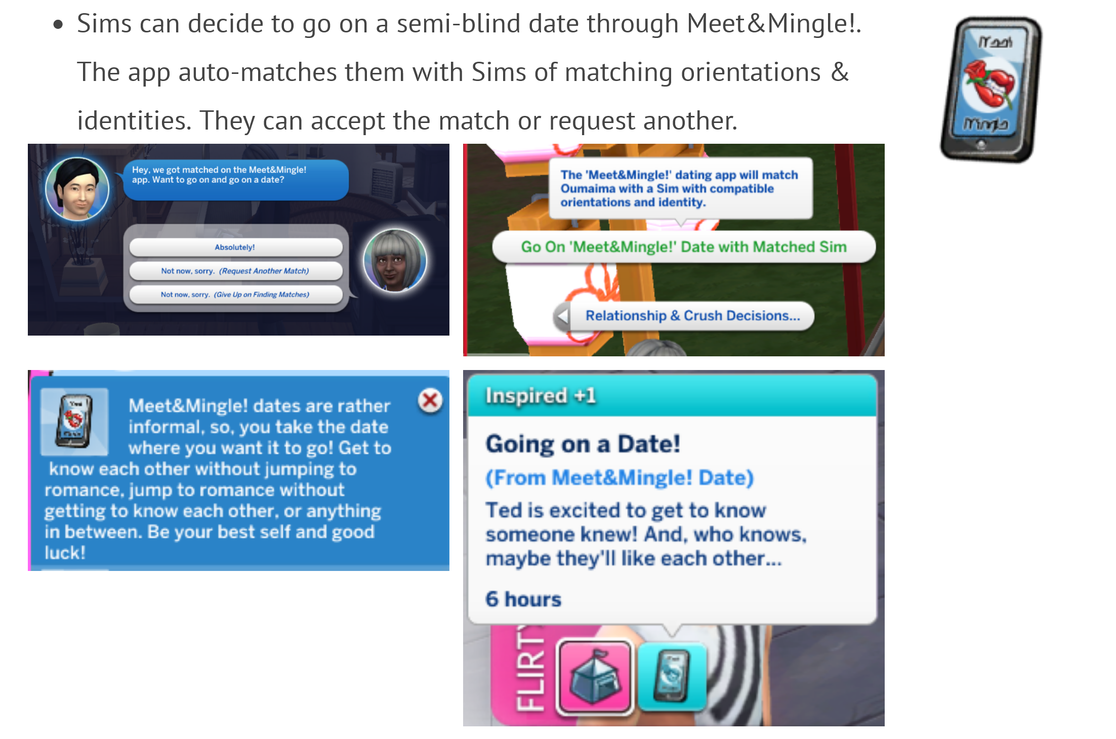 the sims 4 dating app