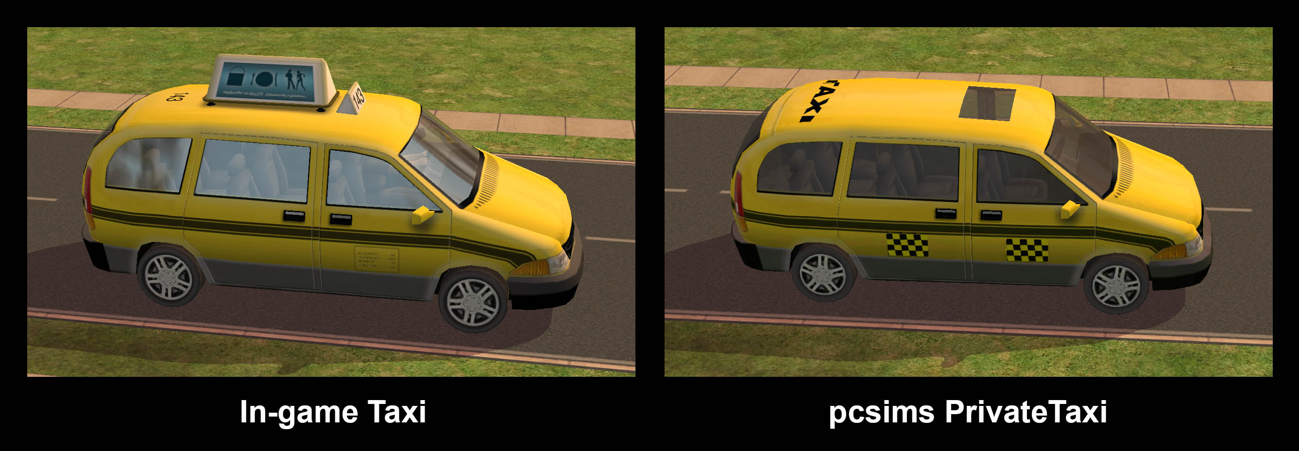 Mod the sims ownable taxi