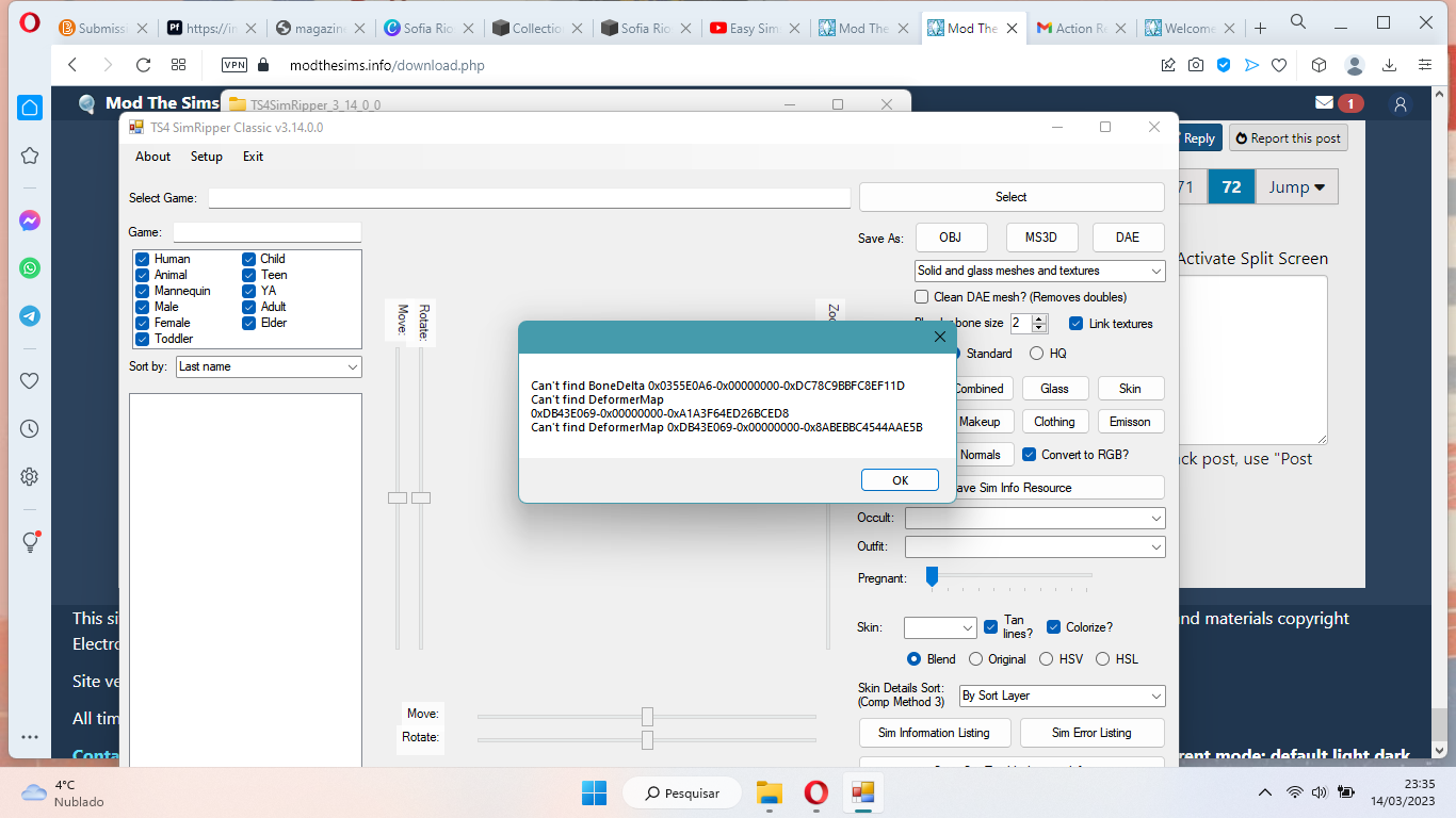 Mod The Sims TS4 SimRipper Classic rip sims from savegames. V3.14.2.
