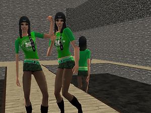 Mod The Sims - Green day fan outfits for your female adults