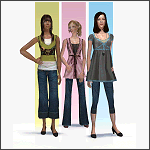Mod The Sims - 3 + 1 Trendy Casual Outfits