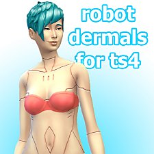 Mod The Sims Robot Dermal Tattoos