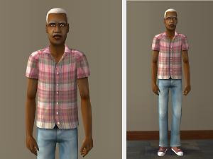 Mod The Sims - Three Recolors of a Family Fun Outfit for Elder Men