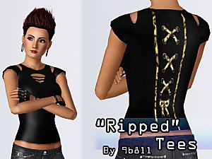 Mod The Sims Ripped Tees