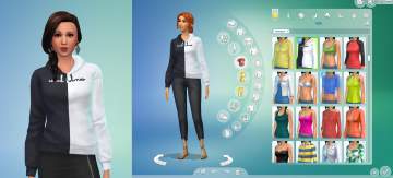 Mod The Sims Unus Annus Split Design Shirts In Simlish