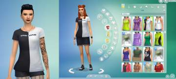 Mod The Sims Unus Annus Split Design Shirts In Simlish