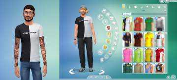 Mod The Sims Unus Annus Split Design Shirts In Simlish