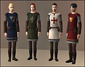 Mod The Sims - 4 Knight's Outfits