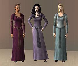 Mod The Sims - Medieval Gown 3