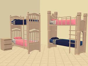 Mod The Sims - Shaundak's TS3 - TS2 Converted Bunk Beds MALM Colours