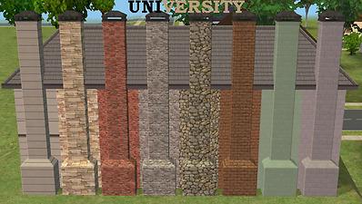 Mod The Sims - Chimney recolors: Masonry Set