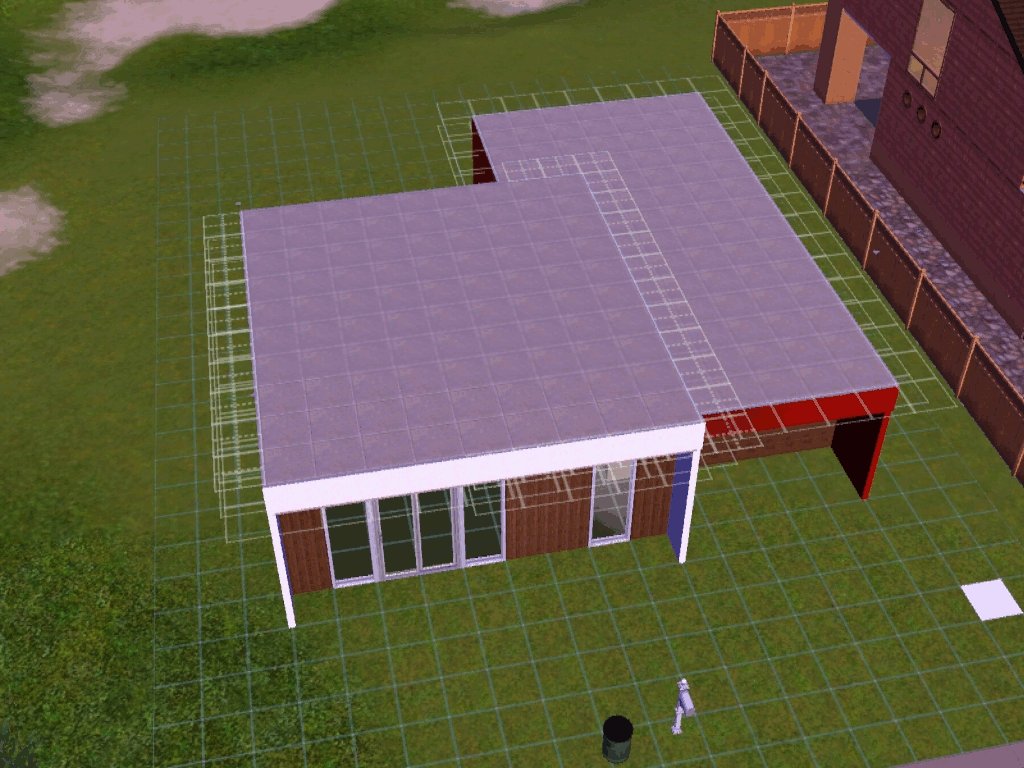 Mod The Sims Ceiling Appearing Over A Flat Roof