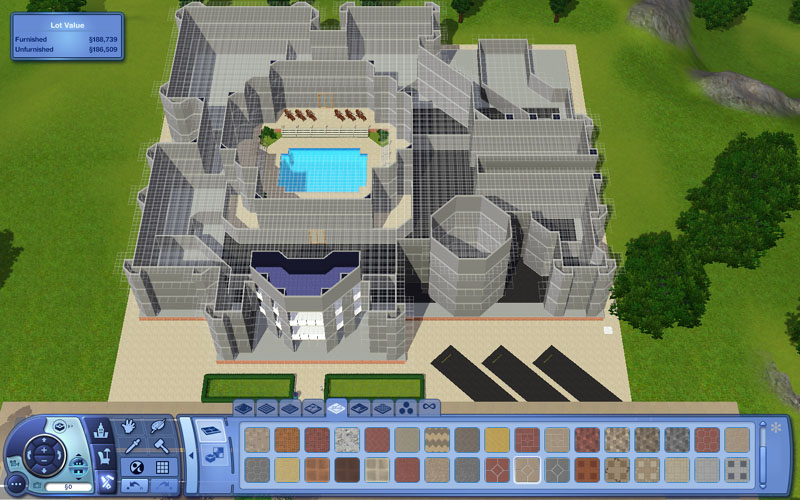 Mod The Sims House in Edit Town mode looks blank