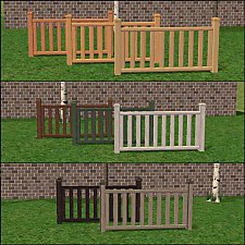 Mod The Sims - Modular Stairs, Fence, Gate & Column Add- Ons