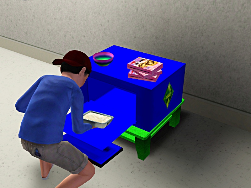 Mod The Sims New Mesh Kid S Oven EZ Bake Style Now Pets Patch   MTS Lhawk07 1236837 Ovenusing1 