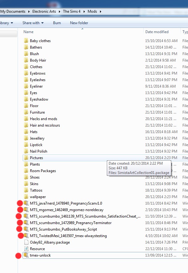 Mod the sims mess up with my xml tuning unpackedmod and the normal