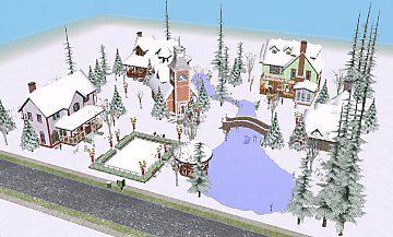 Mod The Sims - Hallelujah Square - Little Christmas Village - NO CC