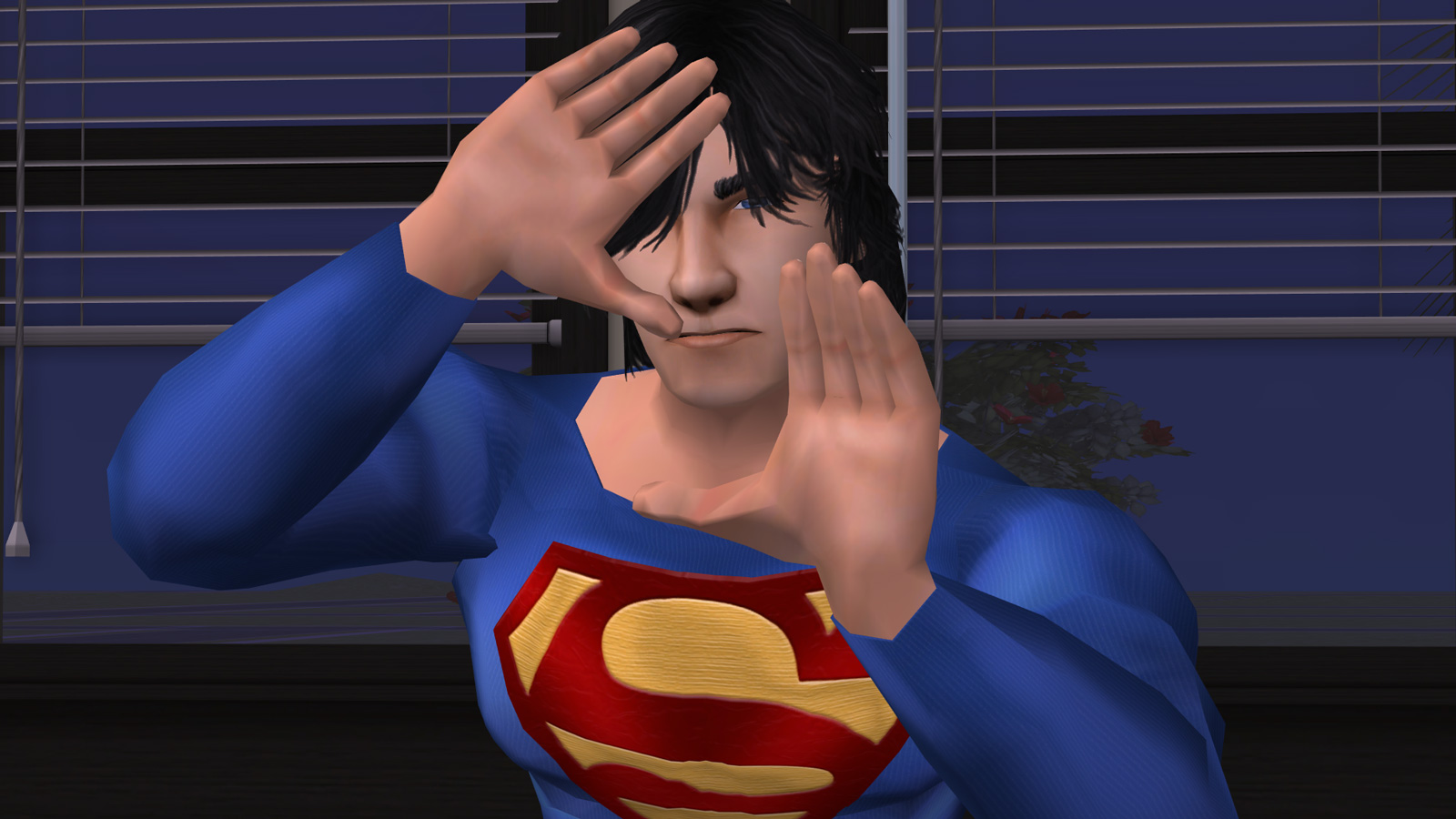 Superboy. Uniform update coming in the future. Don't forget to chew up that pretty face of his too, lol!