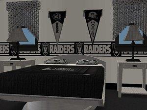 Mod The Sims - Oakland Raiders Bedroom (requested)