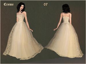 Mod The Sims - Fashion story from Heather. Wedding. Set “Cream&White”
