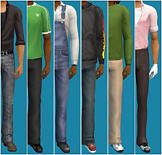 Mod The Sims - 6 Basegame Outfits - default replacement