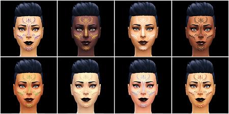 Get Free  Heartless  Rose Face Tattoos by MaruChanBe by TSR  Lana CC  Finds