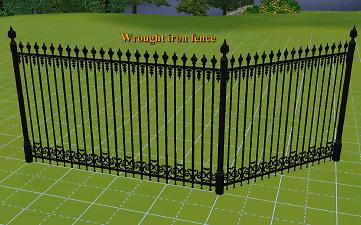 Mod The Sims - Wrought Iron Gate and Fences