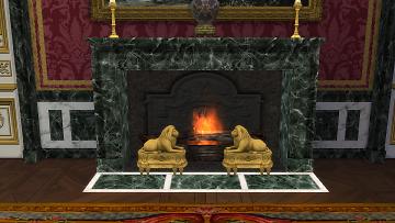 Mod The Sims - Fireplace with Lions