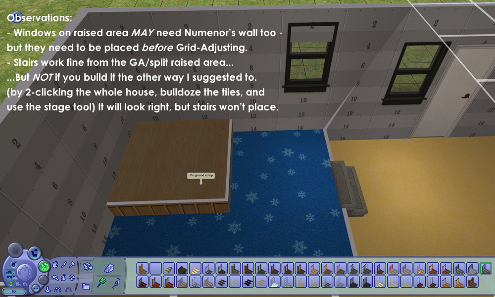Tutorial Center objects and reduce the grid in The Sims 2 game