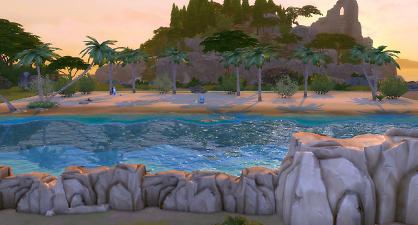 sims 3 empty world with beach