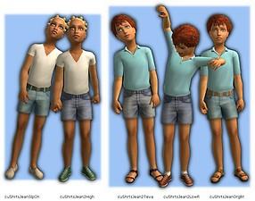 Mod The Sims - MESH + tons of shorts separates for children, correct UV ...