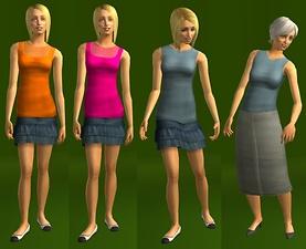 Mod The Sims - DEFAULT - Maxis tanks made untuckable (YF, AF, EF ...