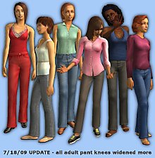 Mod The Sims - UPDATED 07/17/2010 - Better Pants for Women! DEFAULT ...
